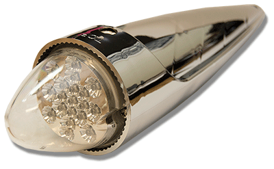 CAB MARKER LIGHT - LED - AMBER -CLEAR LENS