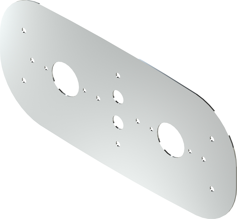 Peterbilt Interior Watermelon Dome Light Bracket Plate