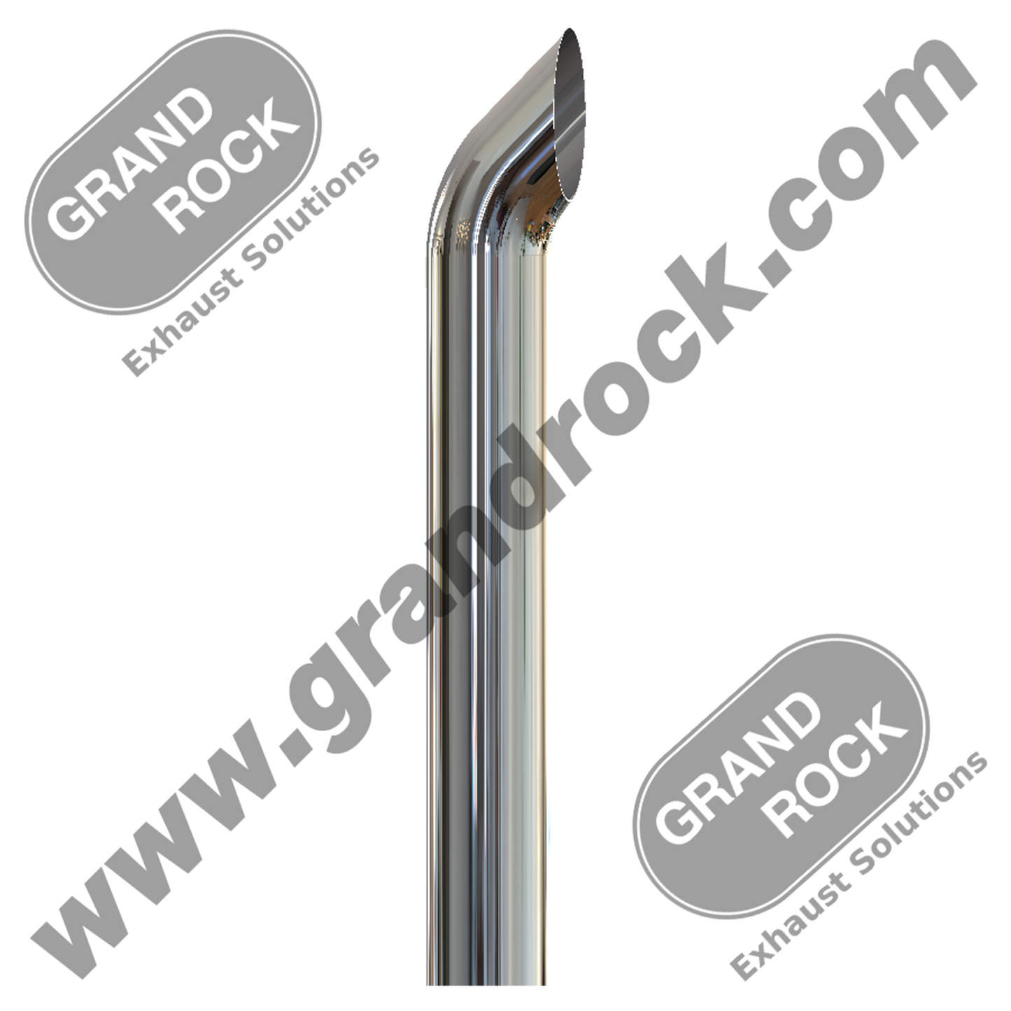 8" X 96" Chrome West Coast Curve Straight OD Bottom