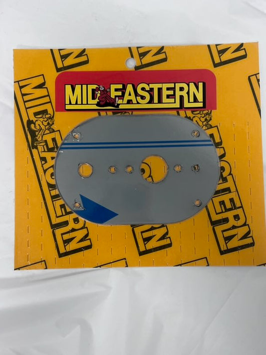 Peterbilt 389 Sleeper Single Watermelon Dome Light Plate With (1) Switch Hole